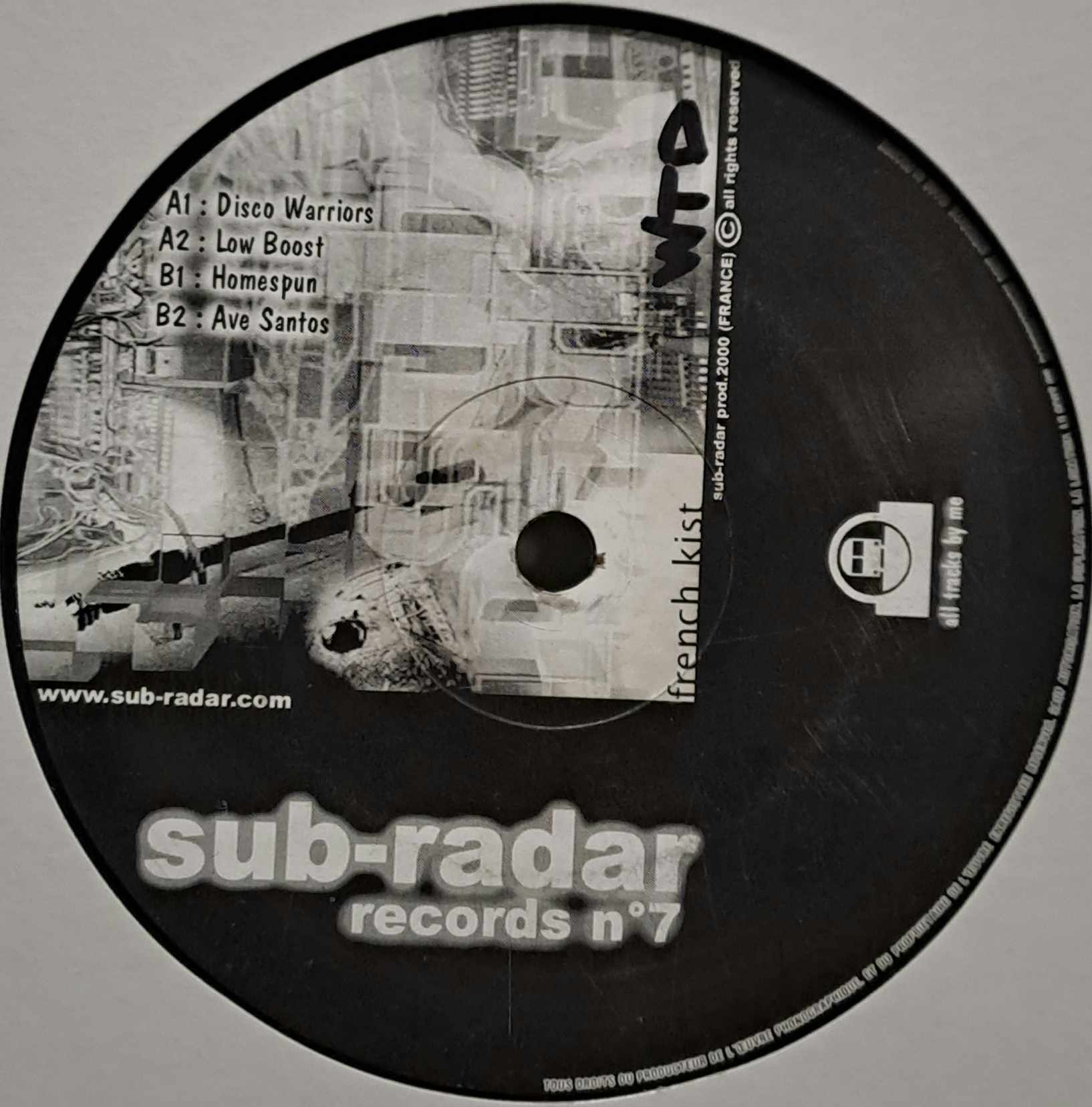 Sub-Radar Records 07 - vinyle freetekno